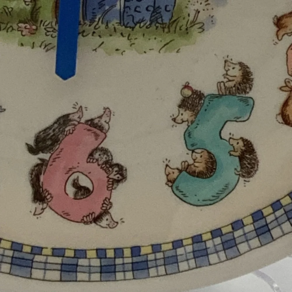 Vintage Wedgwood England Rambling Ted Children’s Wall Clock